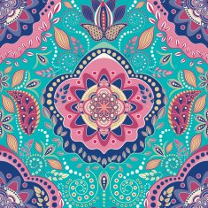 Vintage indian seamless wallpaper N2
