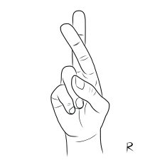 Sign language and the alphabet The Letter R