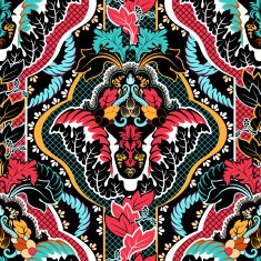Vintage indian seamless pattern N2