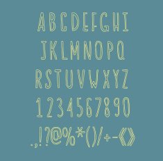 Hand drawin alphabet handwritting abc vector linear font Type letters