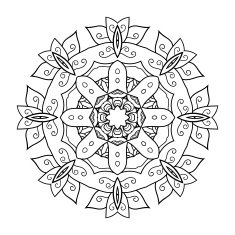 Vector Beautiful Deco Mandala N3 free image download