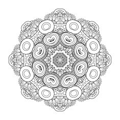 Vector Beautiful Deco Mandala N7