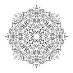 Vector Beautiful Deco Mandala N8