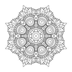 Vector Beautiful Deco Mandala N10
