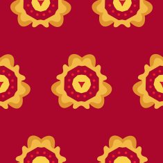 Flower vector seamless pattern