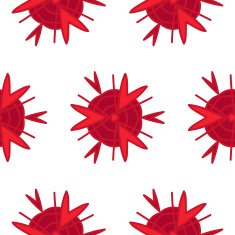 Seamless vector abstract red pattern in eps