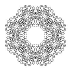 Vector Beautiful Deco Mandala N15