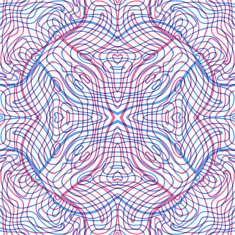 abstract seamless doodle pattern - double exposure design N3