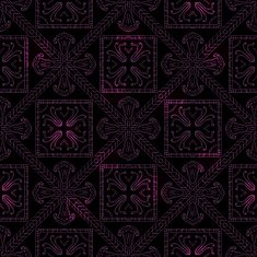 Abstract seamless pattern with bright colours on dark background