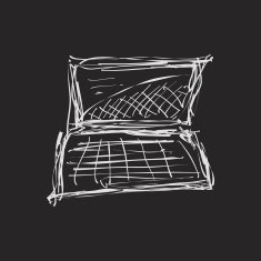 Simple doodle of a laptop