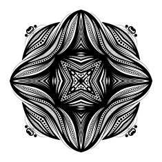 Vector Beautiful Deco Black Square N22