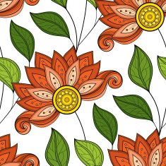 Vector seamless floral pattern N66