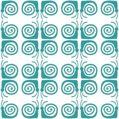 Seamless pattern with snails