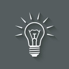 lightbulb idea symbol