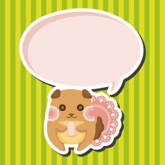 animal dog having afternoon tea theme elements N4