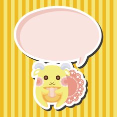 animal goat having afternoon tea theme elements N3
