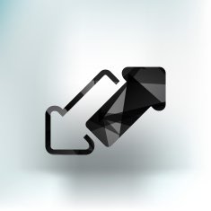 two side arrow vector seamless web page N4