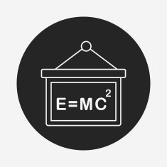 Physics class line icon N7