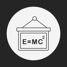Physics class line icon N9