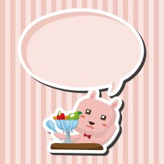 animal rabbit having afternoon tea theme elements N4