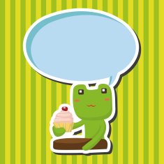 animal frog having afternoon tea theme elements N2