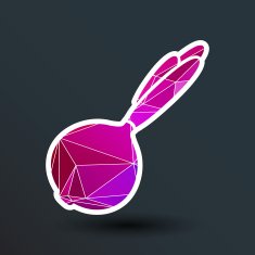 bulb onion isolated Abstract design logo art N2