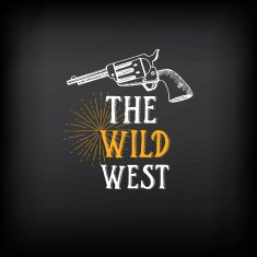 Wild west badges design Vintage western elements N3 free image download