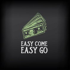 Money badge and logo design Quote text N6