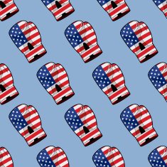 Boxing Glove with flag of America seamless pattern Sporty acces
