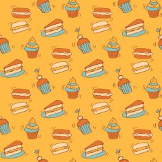 Pattern with ccupcakes