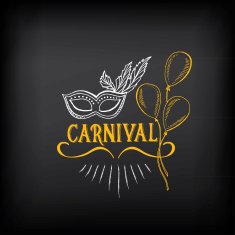 Circus and carnival vintage design label elements N4