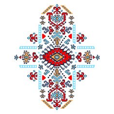 Tribal vector ethnic Mexican African ornament N14