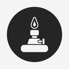 Alcohol lamp icon N2