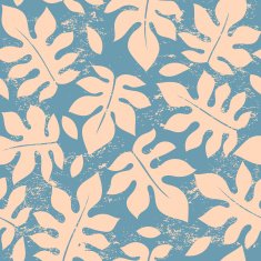 Beautiful floral leaf seamless pattern N10