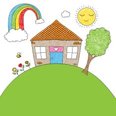 Children's doodle house N2
