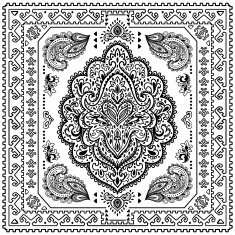 Beautiful Indian floral mandala ornament N26