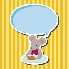 animal having afternoon tea theme elements N15