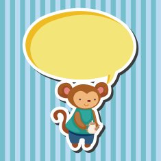 animal having afternoon tea theme elements N18