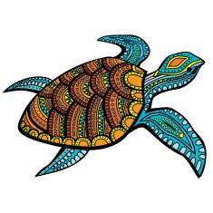 Stylized turtle N2
