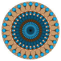 hand drawn ethnic ornamental round abstract background with many details N3