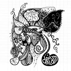Modern sketchy style image of Bad Dream N6