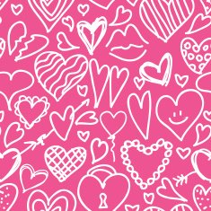 Seamless pattern with hearts N10