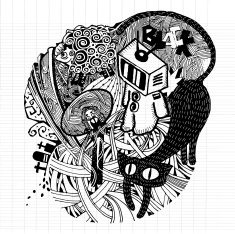 Modern sketchy style image of Bad Dream N14