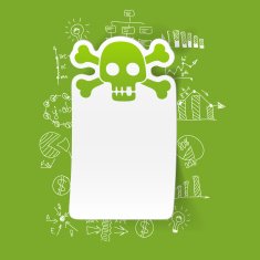 Drawing business formulas skull N5