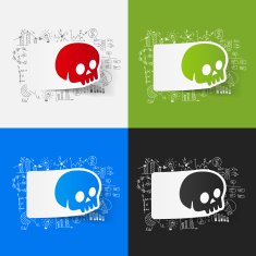 Drawing business formulas skull N7