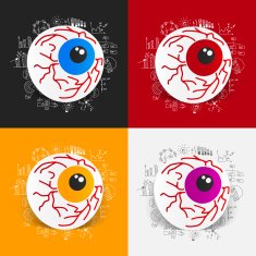 Drawing business formulas eye