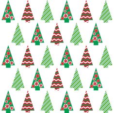 Seamless pattern Christmas tree Illustration