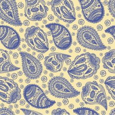vector lacy blue ornament