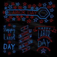 American labor day label N5