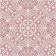 Mehndi henna design seamless pattern N6